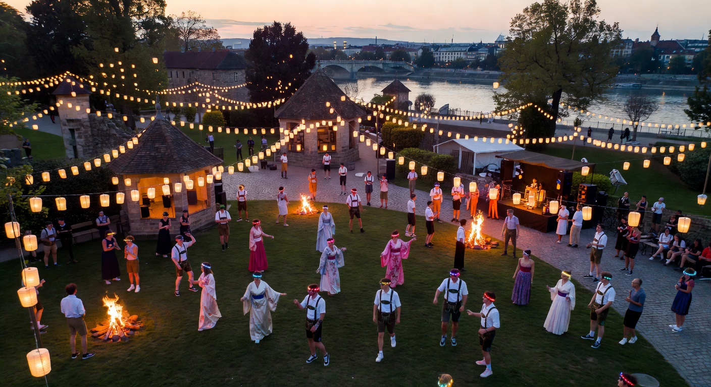 cultural festival aerial