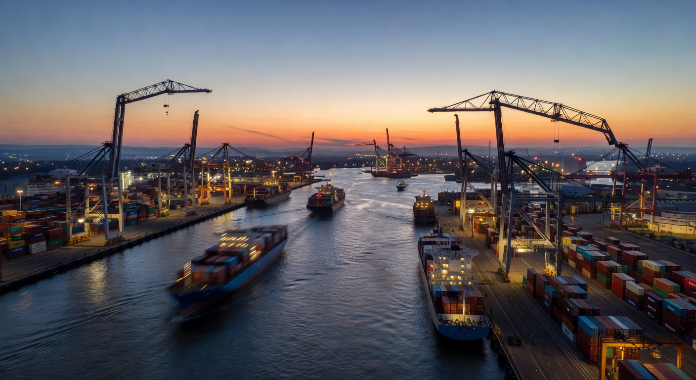 duesseldorf harbor drone